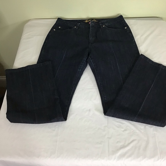 Bill Blass  Women’s Bootcut dark Wash Jeans Size 10 - Picture 5 of 9